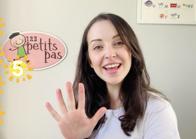 Counting to 5 in French