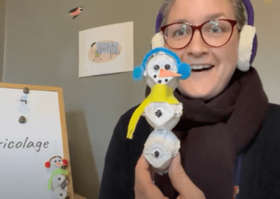 Bricolage: Snowman Craft